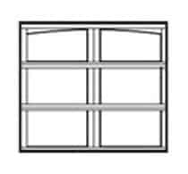 arched garage door design