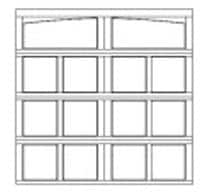 arched garage door design