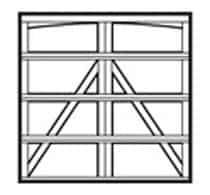 arched garage door design