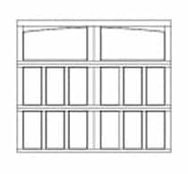 arched garage door design