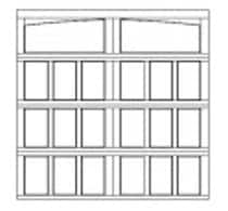 arched garage door design