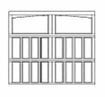 arched garage door design