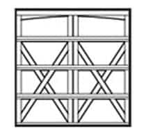 arched garage door design