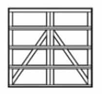 square garage door design