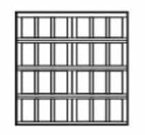 square garage door design