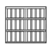 square garage door design