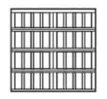 square garage door design