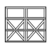 square garage door design