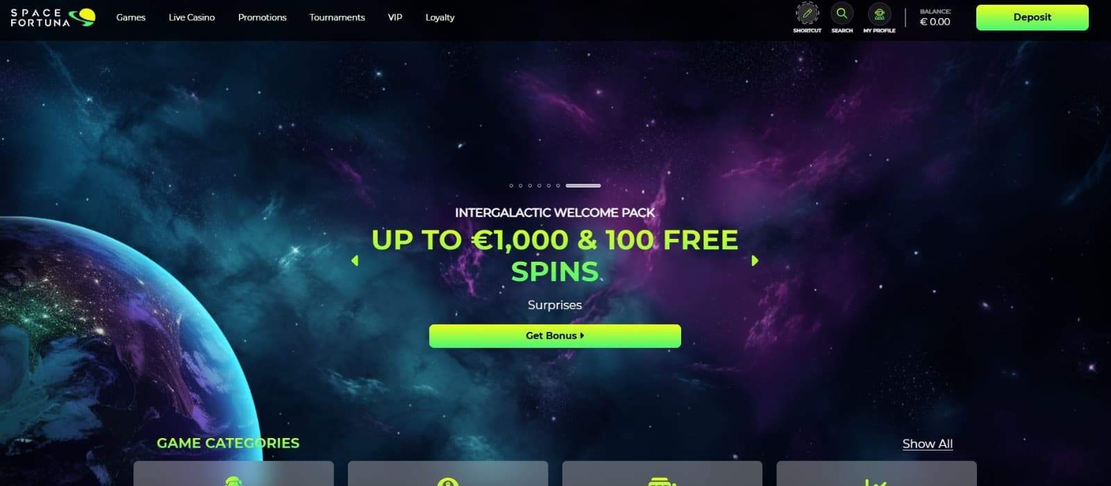 Space Fortuna Casino Image